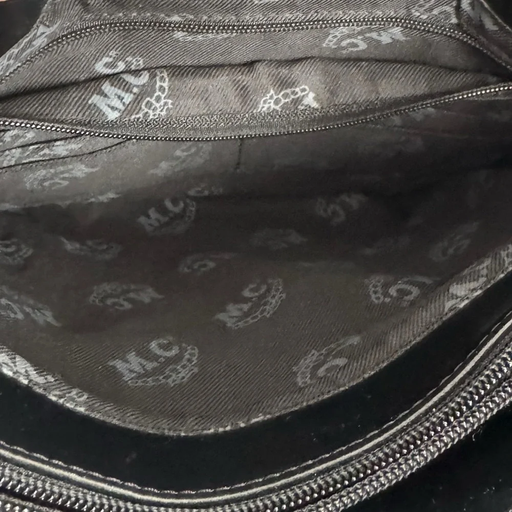 Vintage Marc Chantal MC black leather shoulder bag